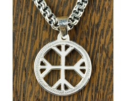 Агисхьяльм, Шлем Ужаса с четырьмя Альгиз из серебра-foto2