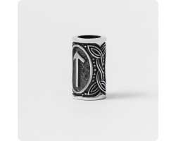 Шарм с руной Тейваз (Тюр) из серебра-foto2