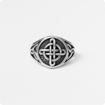 Женское кольцо с Кельтским Четверным узлом