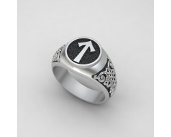 Кольцо Оберег с Руной Тейваз (Тюр)-foto4