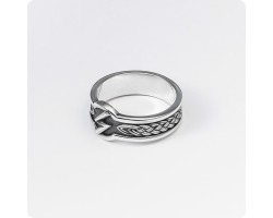 Кольцо с руной Сила (Соул,Сол,Согил) из серебра-foto2