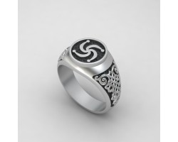 Кольцо с оберегом Символ Рода-foto3