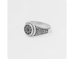 Кольцо Меч острием вниз из серебра-foto2