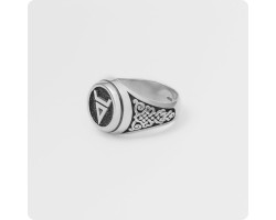 Кольцо с оберегом Символ Велеса (Волоса)-foto2