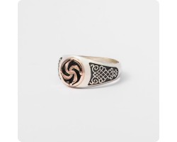 Кольцо с оберегом Символ Рода-foto2