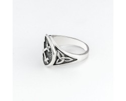 Женское кольцо из серебра - Крест Мары (Марены)-foto3