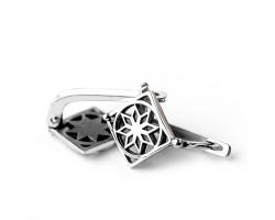 Серьги с Оберегом Алатырь из серебра-foto4