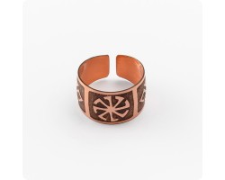Кольцо с оберегом Колядник из Латуни или Меди-foto2