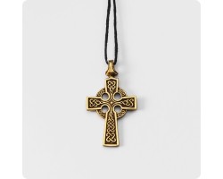 Кельтский крест из латуни