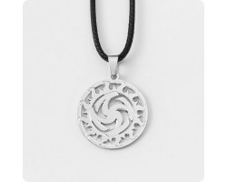 Оберег Вайга (Символ Тары) из серебра в Солнечном Круге