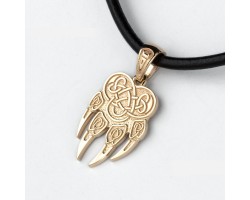 Волчья лапа - печать Велеса (Волоса) из золота-foto2