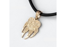 Волчья лапа - печать Велеса (Волоса) из золота-foto2