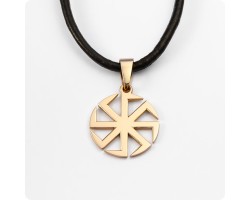 Оберег Коловрат из золота без круга-foto2