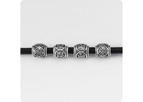 Шарм - бусина с оберегом Троян из серебра-foto3