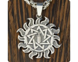 Оберег Меч острием вниз из серебра в Ярило-foto3