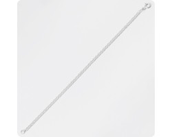 Серебряный браслет плетение Двойной Ромб-foto2