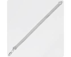 Серебряный браслет плетение Миланка-foto2