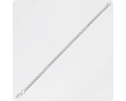 Серебряный браслет плетение Москвичка-foto2