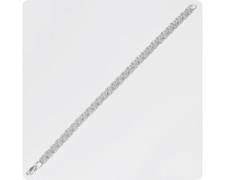 Серебряный браслет плетение Роза-foto2