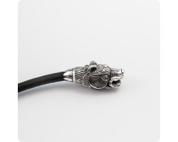 Кожаный шнур с головой Медведя - Хозяин Тайги-foto4