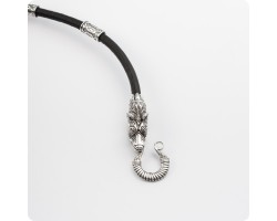 Кожаный шнур с головой Медведя - Хозяин Тайги-foto2