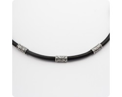 Кожаный шнур с головой Медведя - Хозяин Тайги-foto3